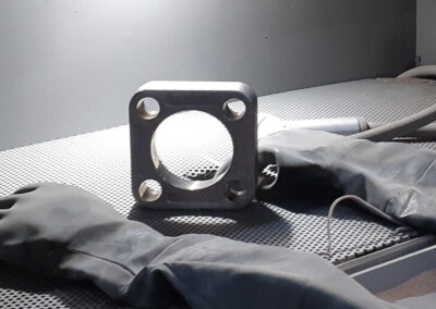 Sandblasting Up close